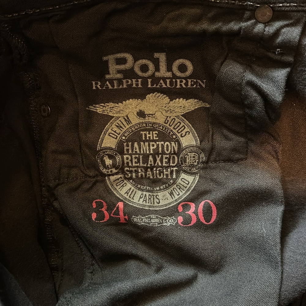 Men's Polo Ralph Lauren Hampton Straight Jeans Size 34x30 - Picture 5 of 5